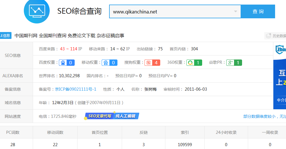 中国期刊网网站优化案例 - 云笔网策