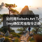如何用Robots.txt Testing确保爬虫指令正确，精准控制搜索引擎抓取(图2)