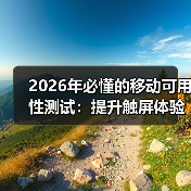 2026年必懂的移动可用性测试:提升触屏体验的终极攻略(图2) 2026年必懂的移动可用性测试:提升触屏体验的终极攻略(图2)