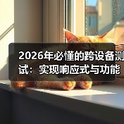 2026年必懂的跨设备测试:实现响应式与功能完整的秘诀(图3) 2026年必懂的跨设备测试:实现响应式与功能完整的秘诀(图3)