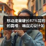 移动流量增长87%背后的真相:响应式设计如何完美结合?(图2) 移动流量增长的隐藏真相:响应式设计如何成关键?-辰飞雨云笔网策(图2)