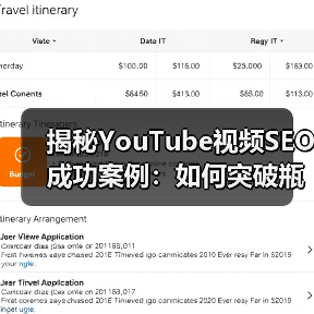 YouTube视频SEO破局指南：成功案例揭秘观看增长秘诀-辰飞雨云笔网策(图2)