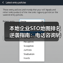 本地企业SEO地图排名逆袭指南：电话咨询转化提升技巧(图3)
