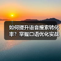 如何提升语音搜索转化率？掌握口语优化实战