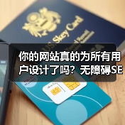 你的网站真的为所有用户设计了吗？无障碍SEO优化提升排名技巧(图2)