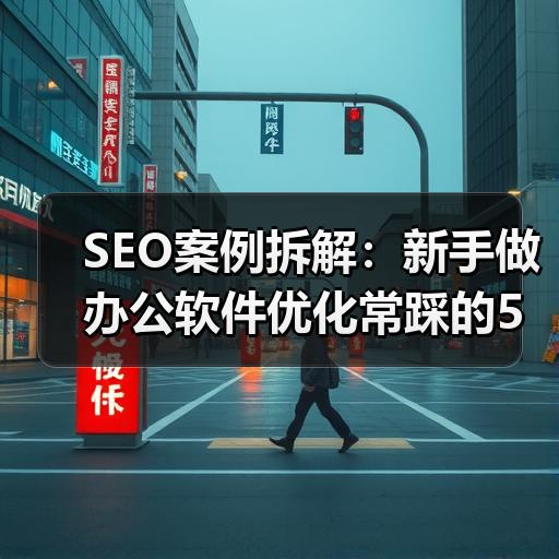 SEO案例拆解：新手做办公软件优化常踩的5个坑 - 辰飞雨云笔网策