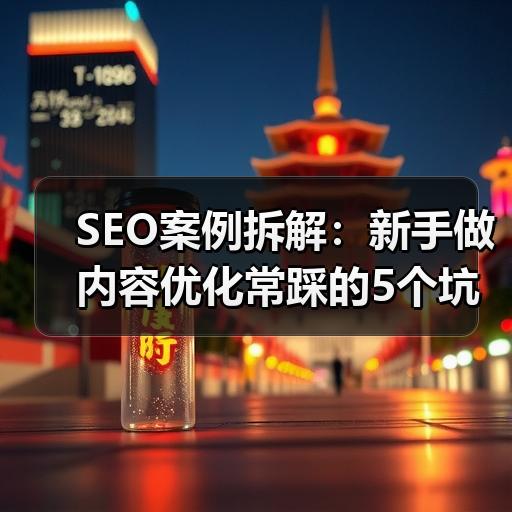 SEO案例拆解：新手做内容优化常踩的5个坑 - 辰飞雨云笔网策